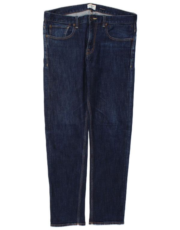 Jeans Dritti Uomo Quiksilver W33 L30 Blu Navy Cotone