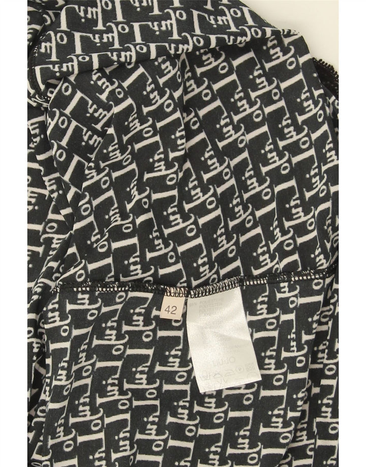 Abito a trapezio da donna Liu Jo IT 42 Poliestere geometrico nero medio