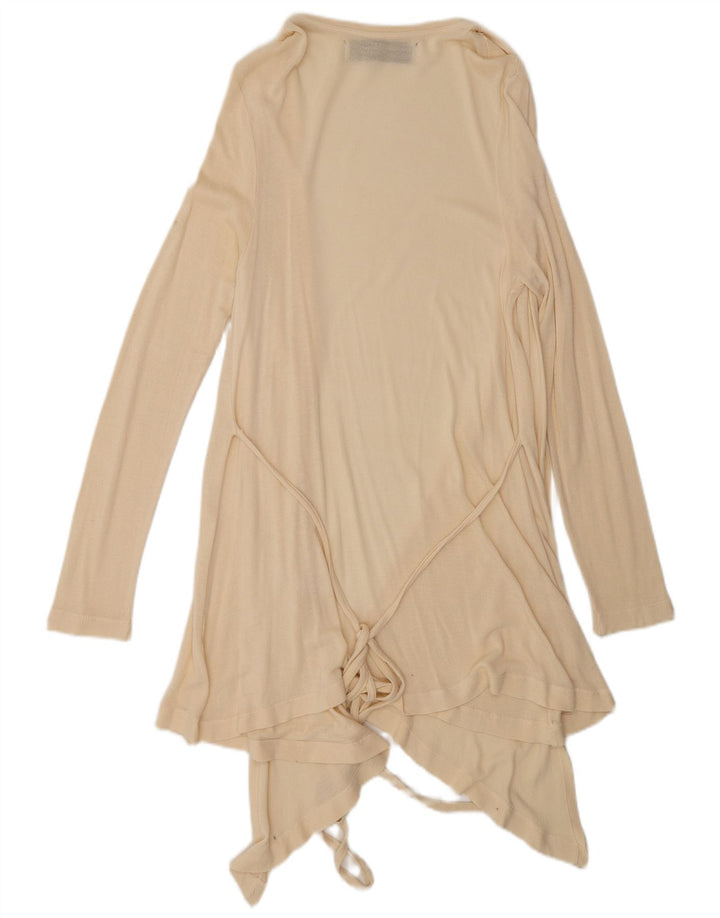 Maglione cardigan lungo da donna Zara UK 12 Beige medio