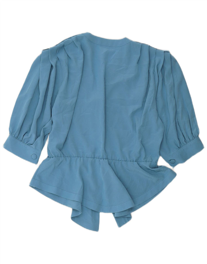 MARIO PUCCI CECCONI Camicia a maniche corte da donna IT 42 Blu medio