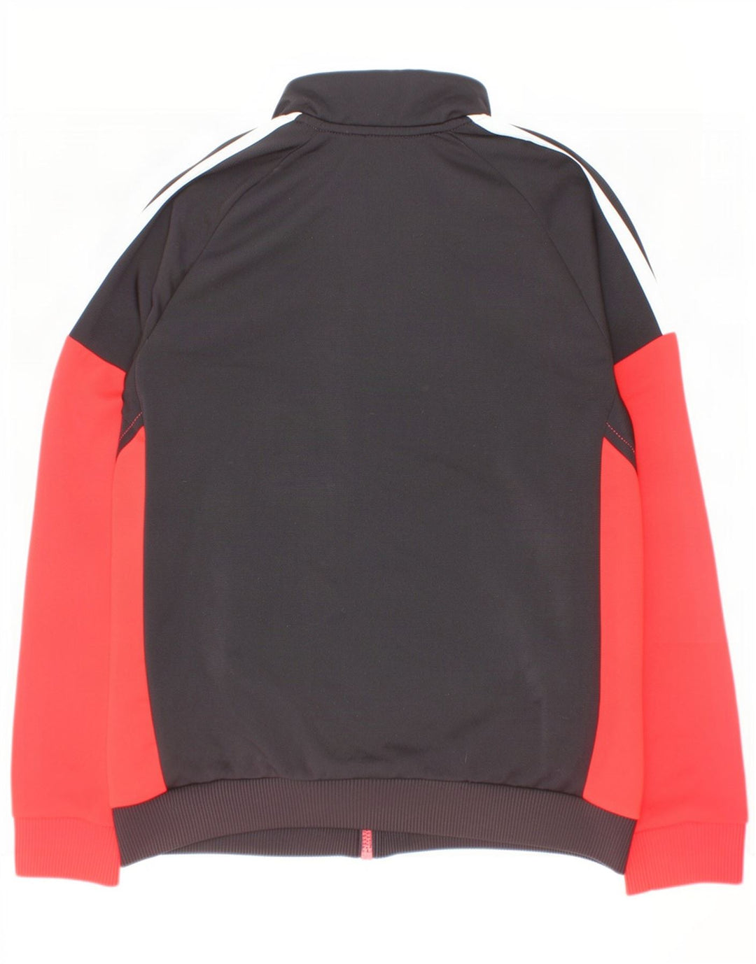 Giacca da tuta da ragazzo Adidas 11-12 anni in poliestere color block rosso