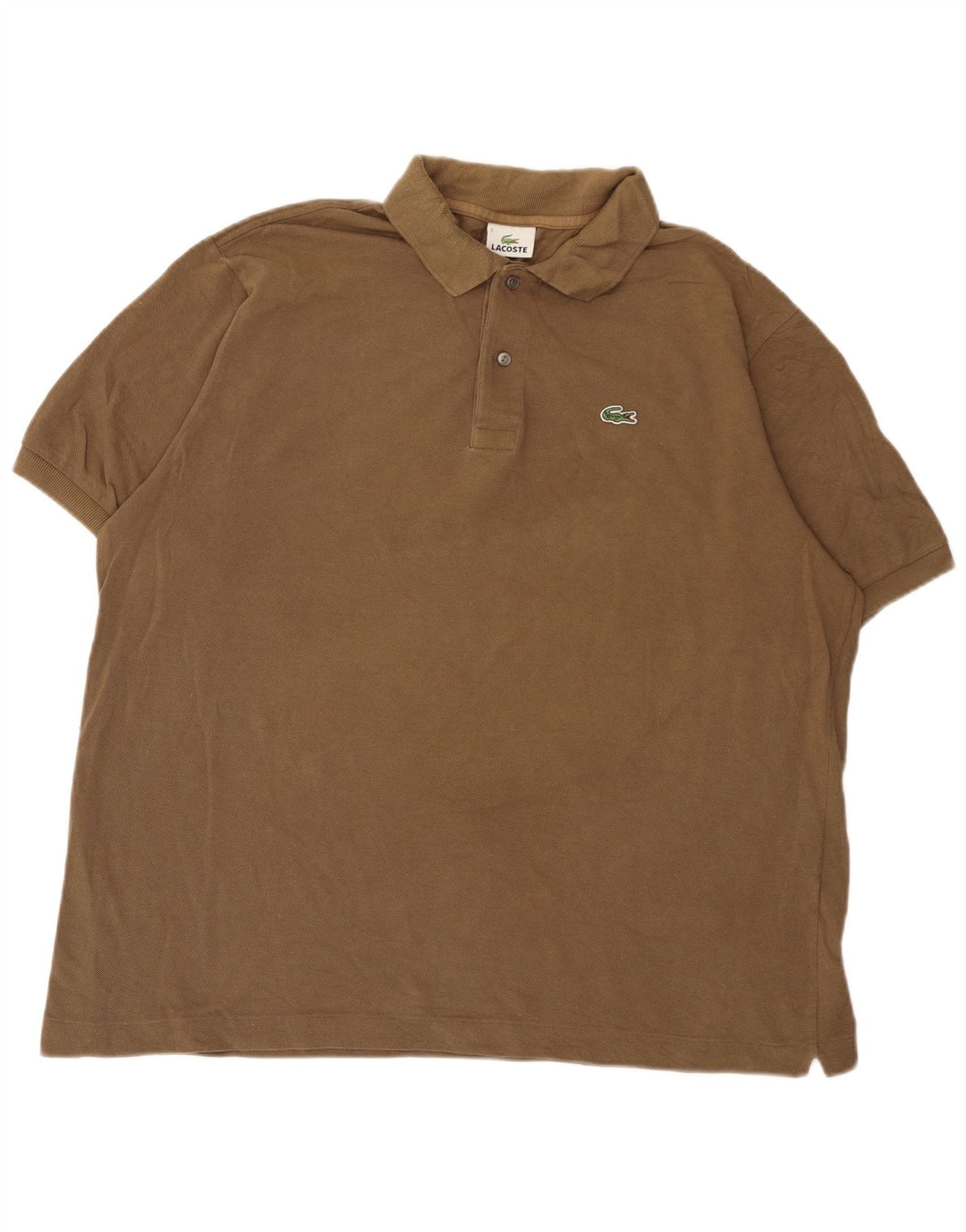Polo da uomo Lacoste taglia 7 2XL cotone marrone