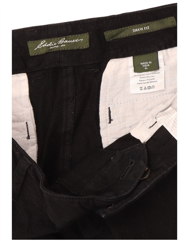 Pantaloni casual Shaw Fit da donna EDDIE BAUER US 8 medi W32 L35 neri