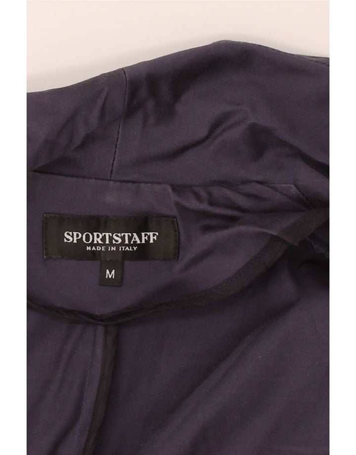SPORTSTAFF Womens Open Short Sleeve Blazer Jacket UK 12 Medium Navy Blue Vintage Sportstaff and Second-Hand Sportstaff from Messina Hembry 