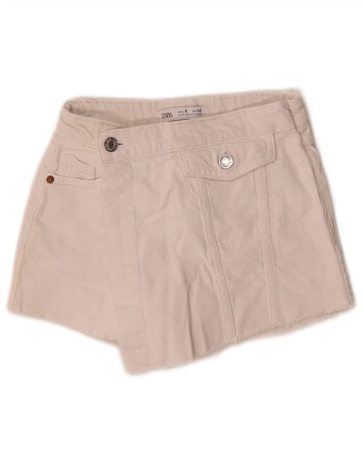 Pantaloncini di jeans per ragazze Zara 7-8 anni W20 bianchi