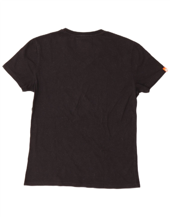 T-shirt da uomo Superdry Top grande in cotone nero