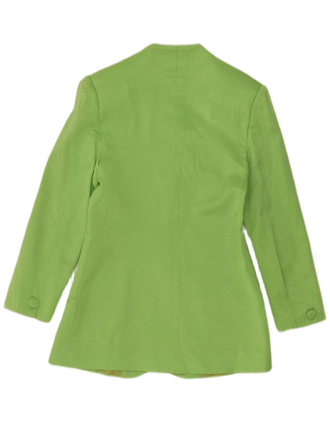 Giacca blazer vintage da donna a 3 bottoni UK 8 piccola verde
