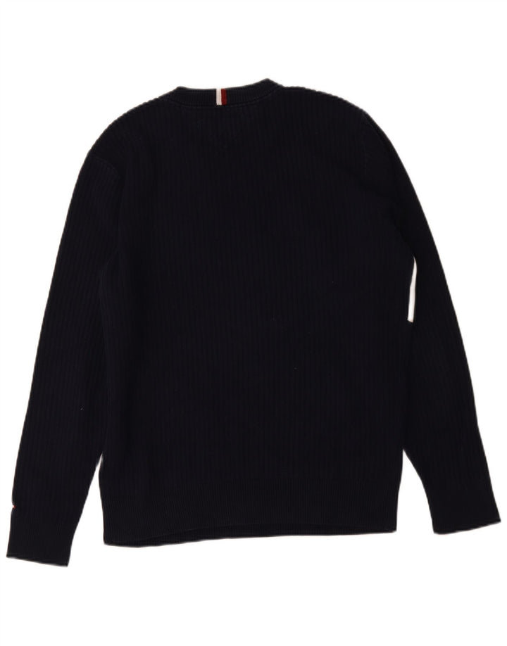 Maglione maglione girocollo da uomo Tommy Hilfiger colore blu navy medio