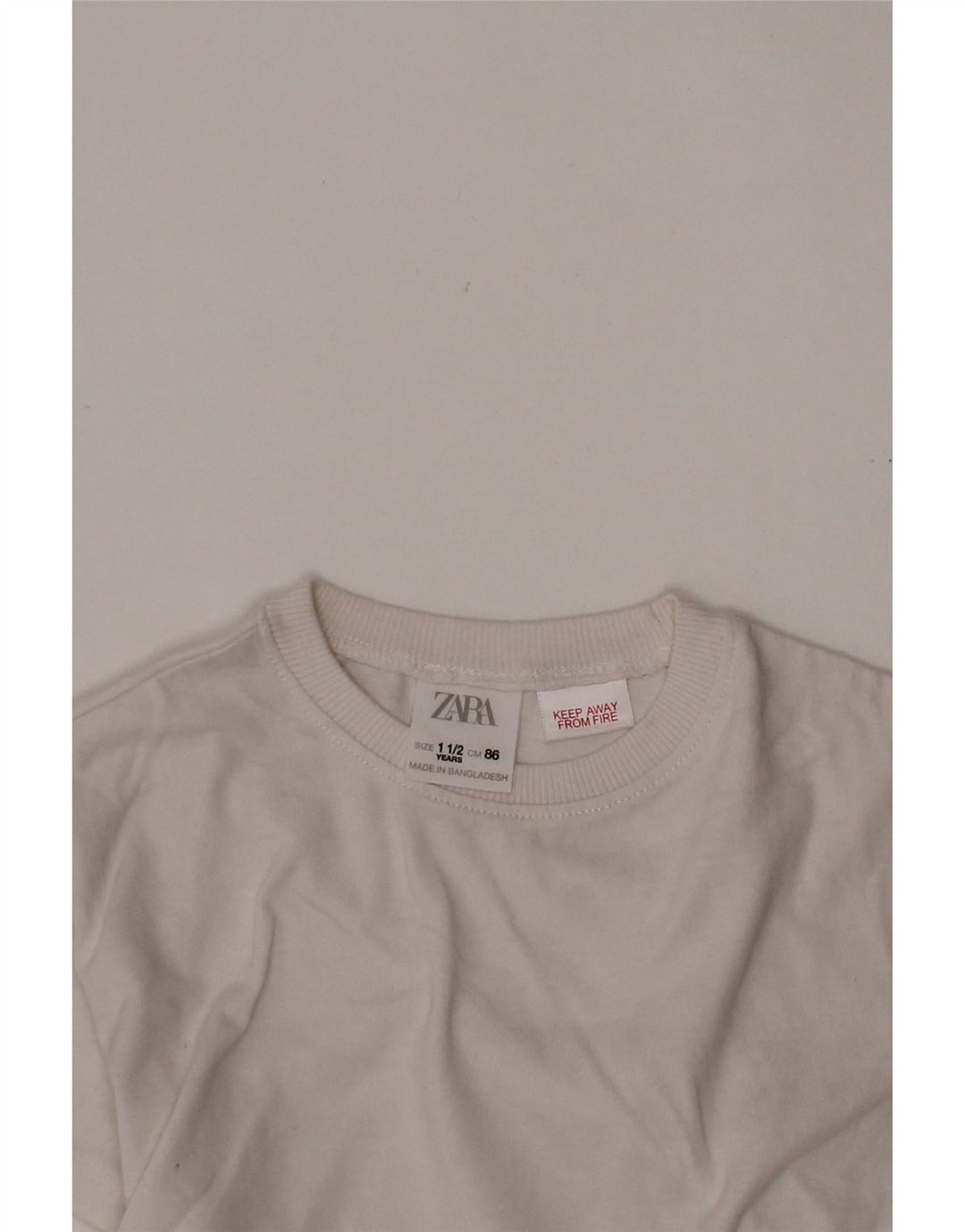 Maglietta ZARA per neonata 18-24 mesi Bianca