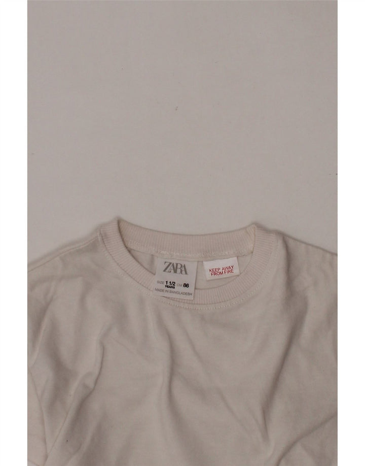 Maglietta ZARA per neonata 18-24 mesi Bianca