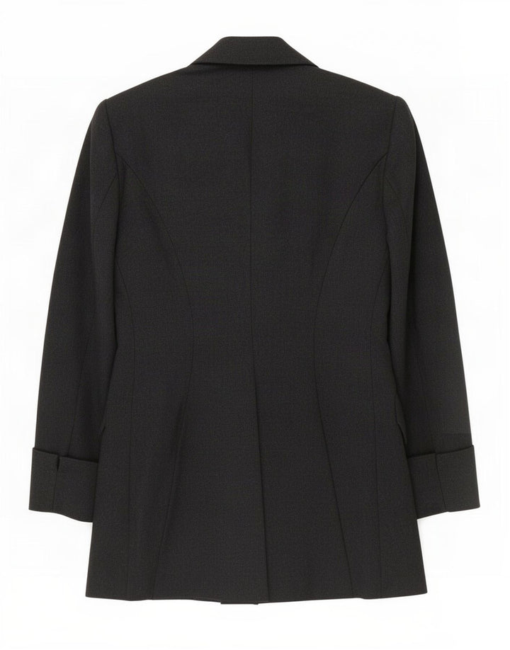 Giacca Blazer a 3 Bottoni da Donna Sport Staff IT 42 Lana Vergine Grigio Medio