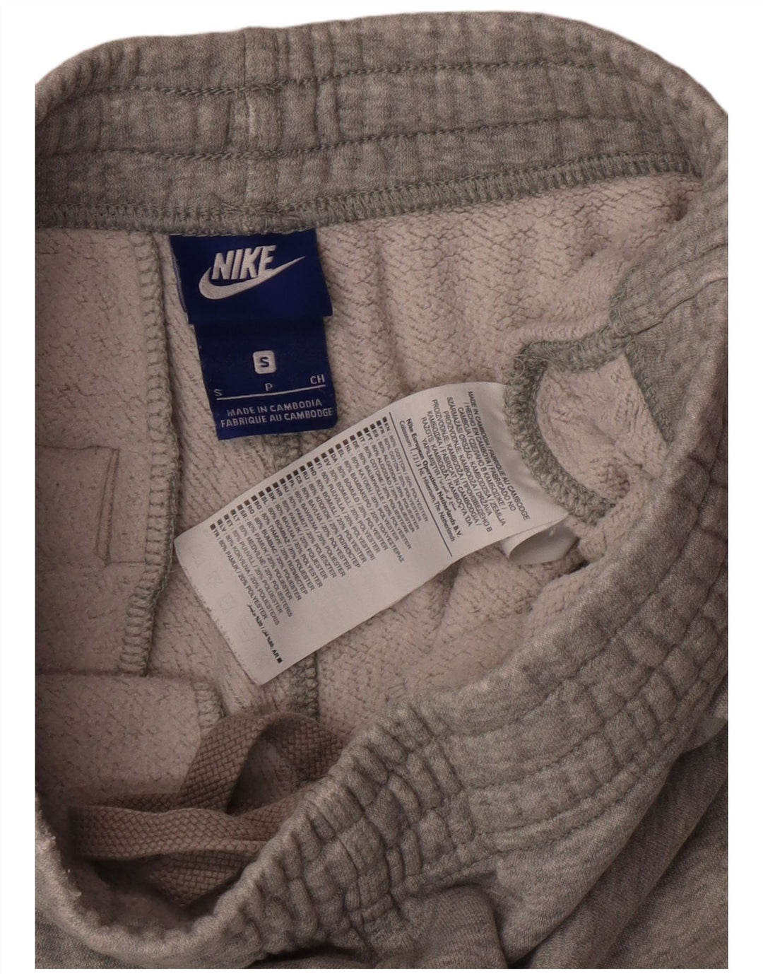 Pantaloni da tuta da uomo NIKE Joggers piccoli in cotone chiazzato grigio
