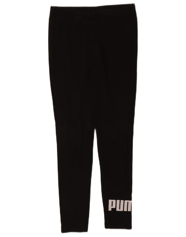 Leggings grafici da donna Puma UK 14 cotone nero medio