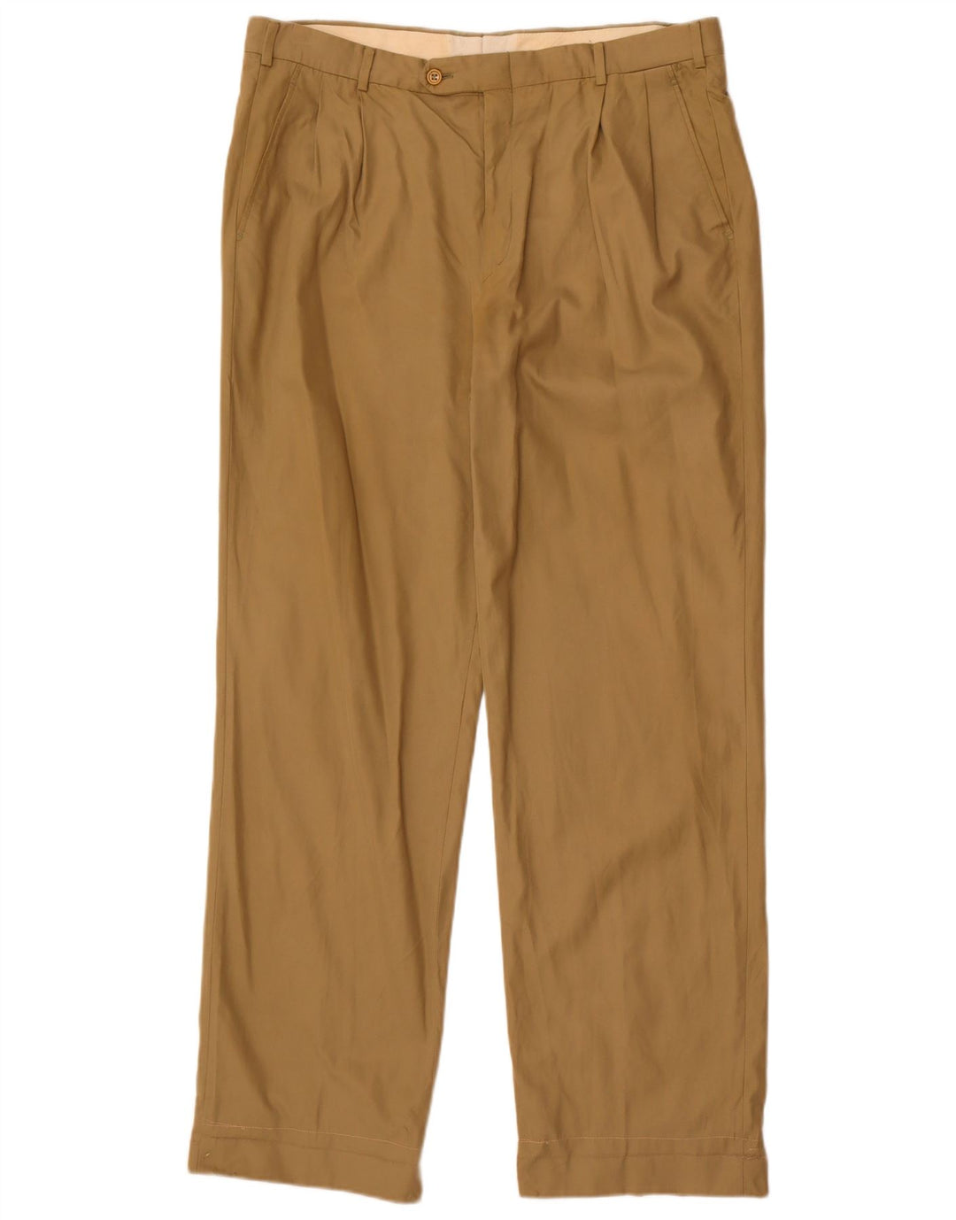 Pantaloni da abito con pegging da uomo Burberrys IT 52 Large W36 L32 Beige