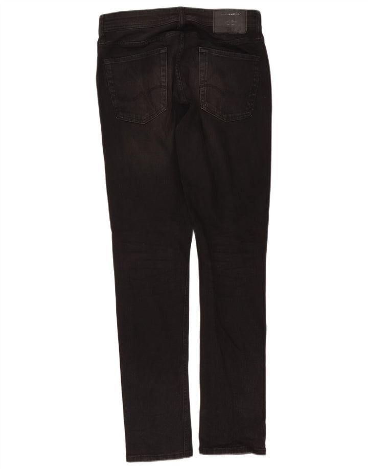 Jack & Jones Uomo GLENN Slim Jeans W30 L32 Cotone Grigio