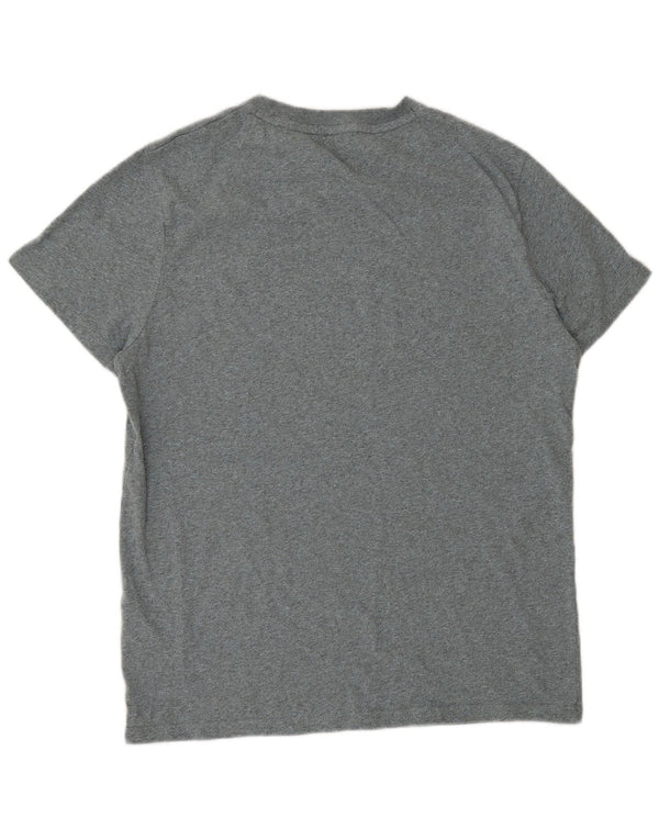 T-shirt da uomo Superdry Top XL in cotone chiazzato grigio