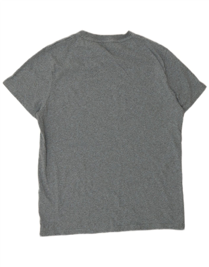 T-shirt da uomo Superdry Top XL in cotone chiazzato grigio