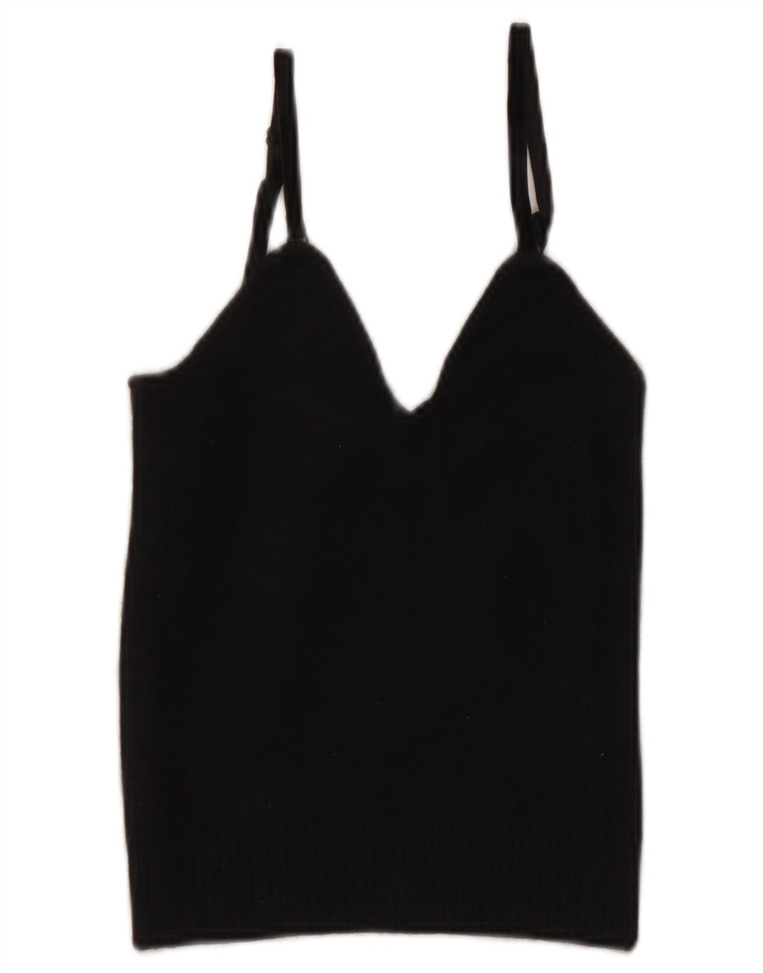 Top corto da donna Emporio Armani IT 40 piccolo in lana blu navy