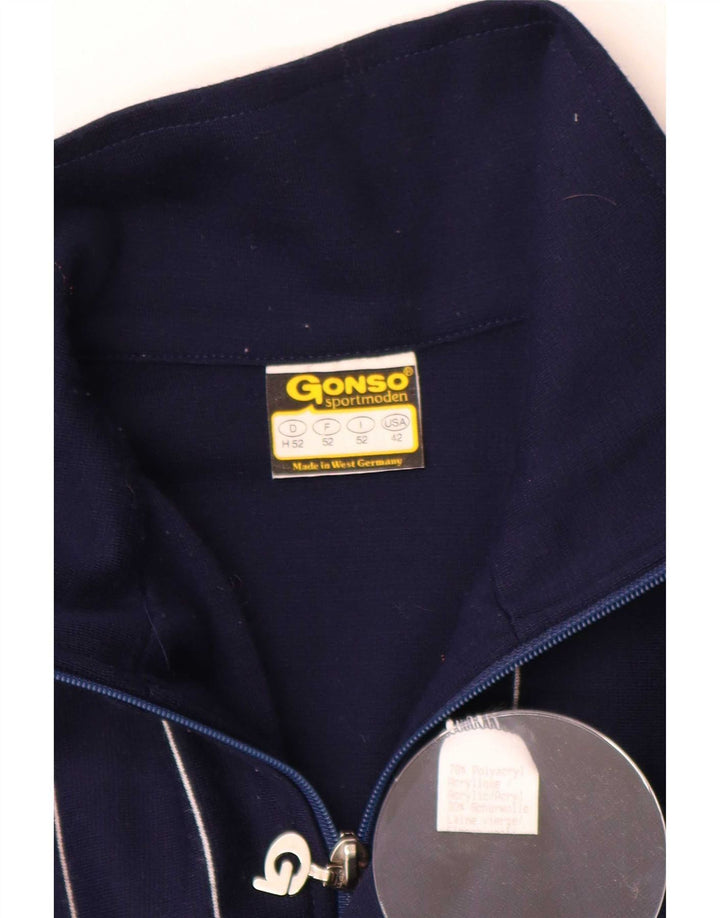 Giacca da tuta da uomo Gonso IT 52 Large in poliacrilico a strisce blu navy