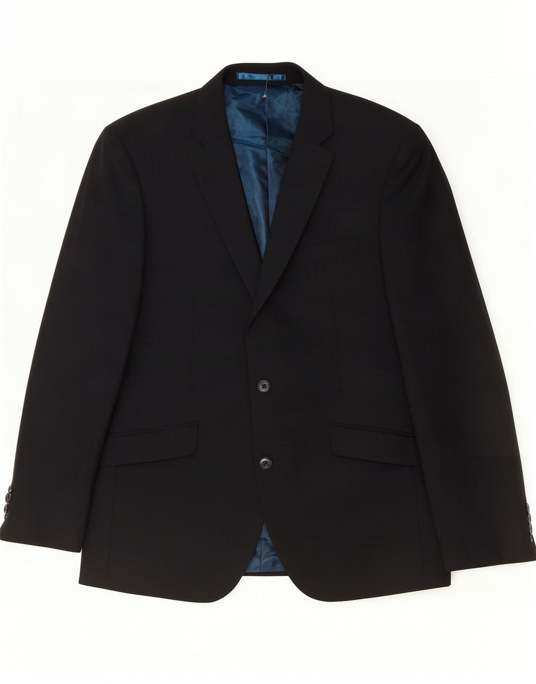 Giacca blazer a 2 bottoni Marks & Spencer da uomo UK 42 grande lana nera