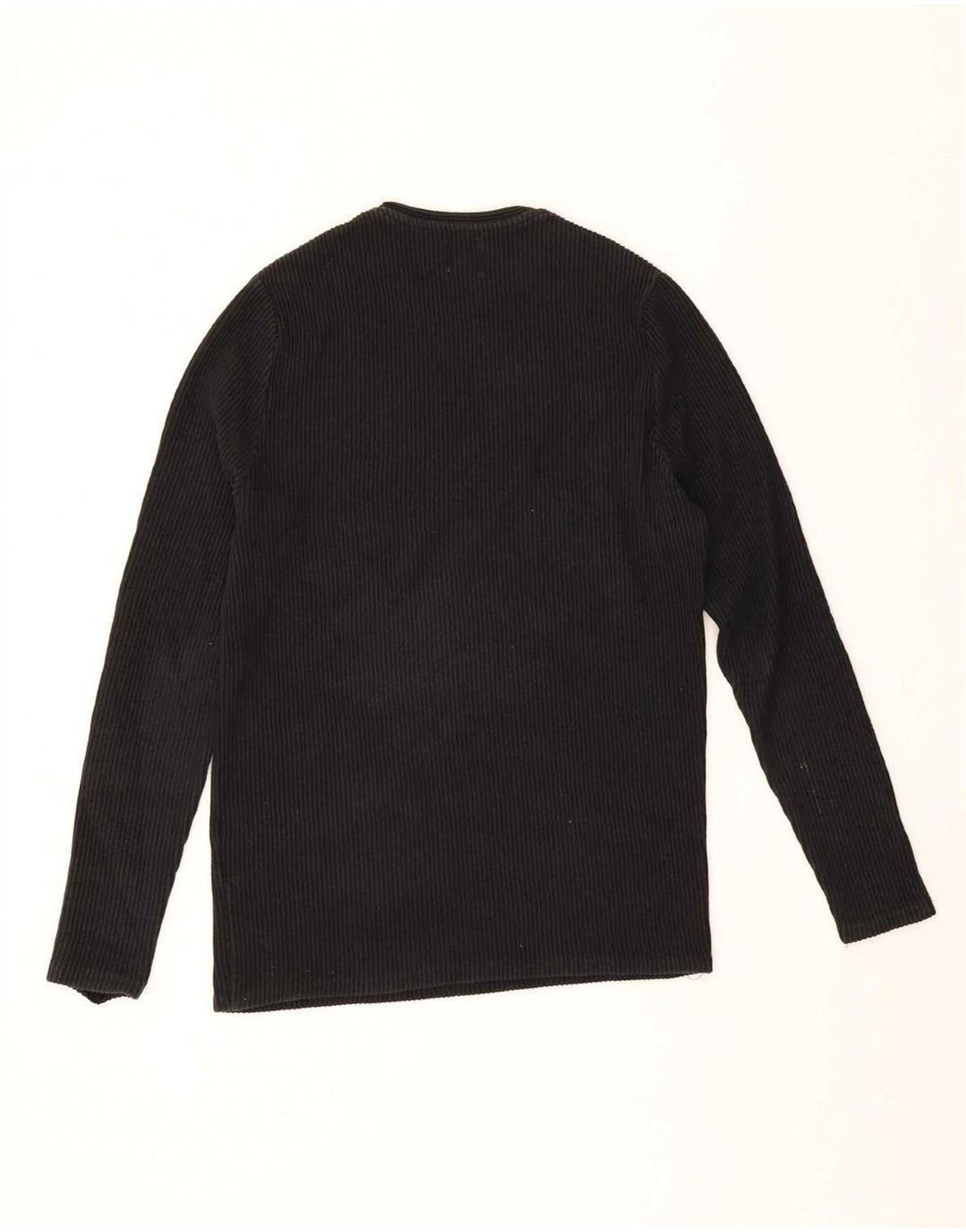 Top Zara da uomo a maniche lunghe piccolo in cotone nero