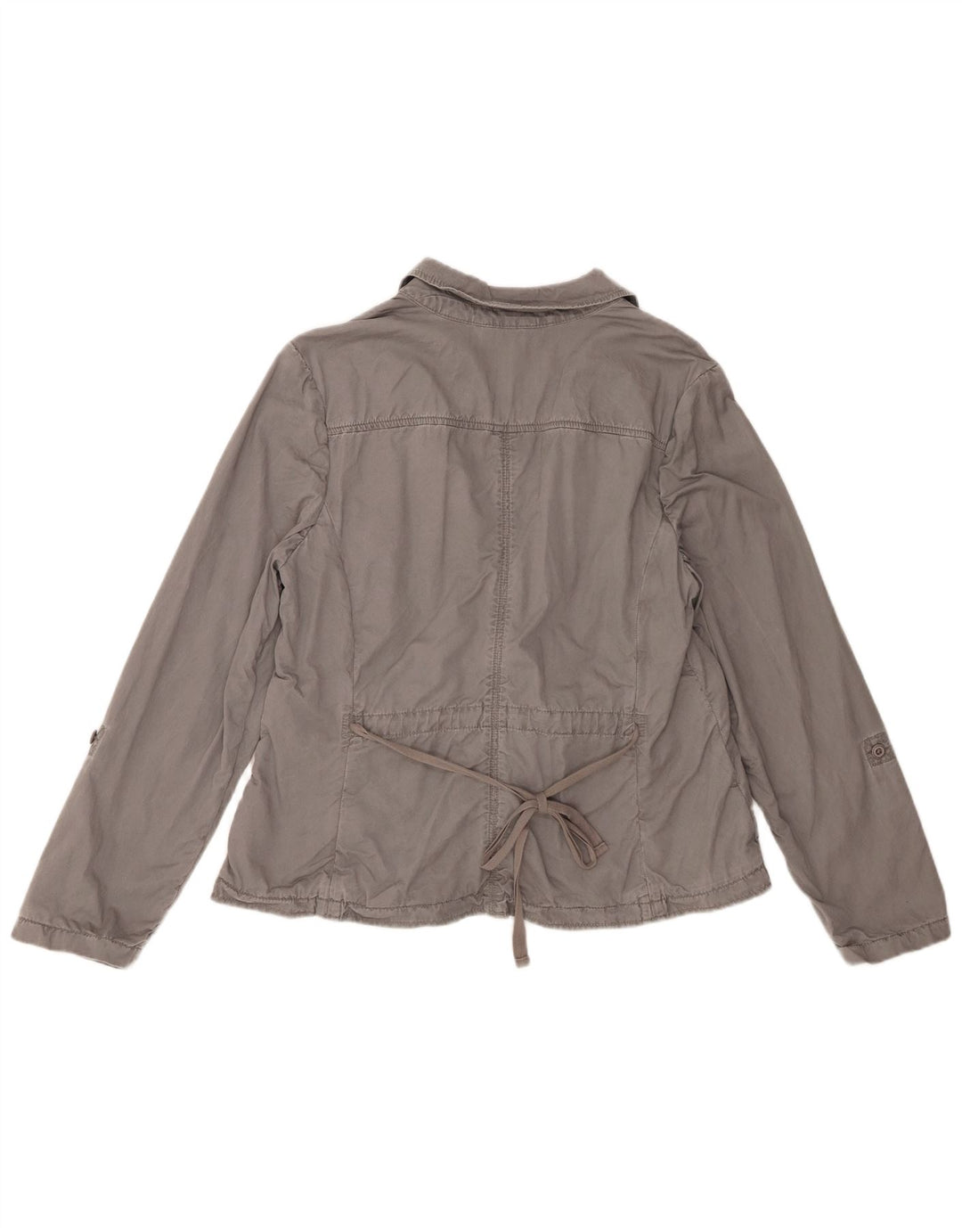 Giacca blazer da donna a 2 bottoni Eddie Bauer UK 18 XL cotone grigio