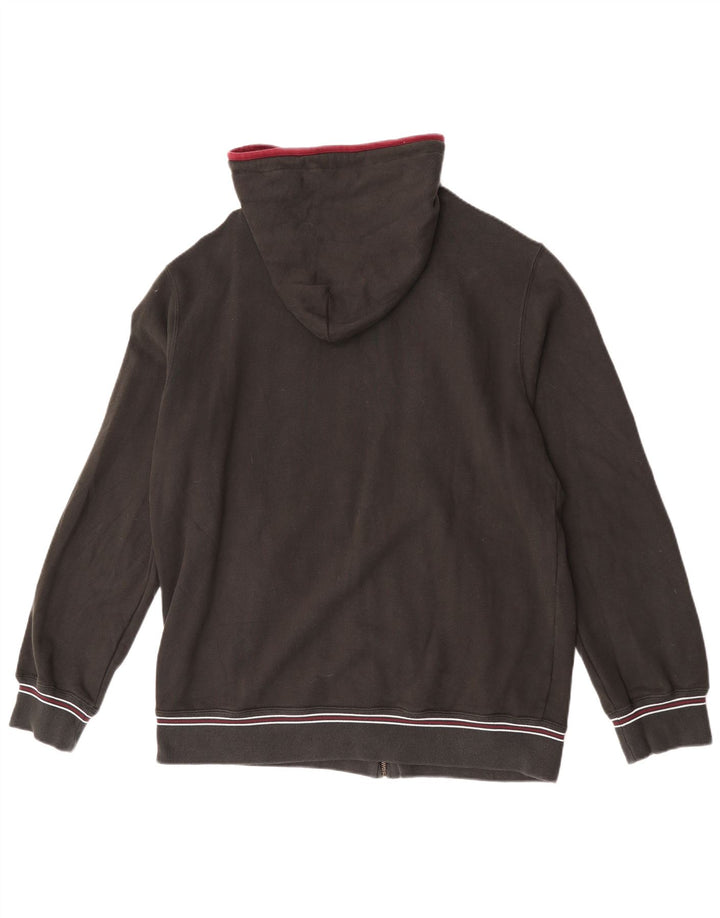 Felpa con cappuccio e zip grafica da uomo Champion 2XL Nera