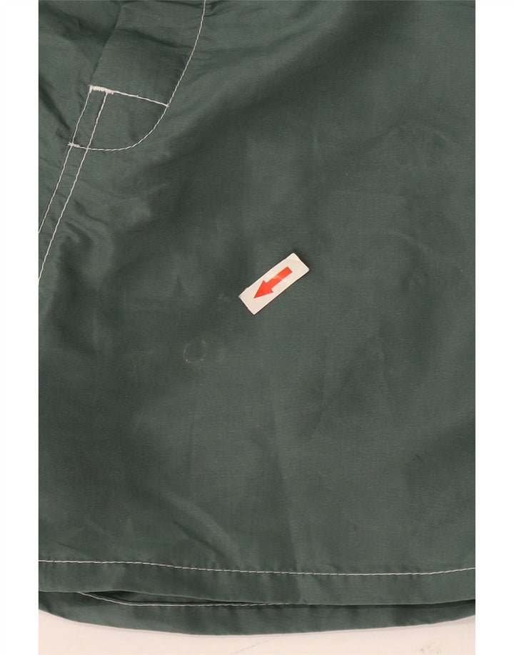 Pantaloncini da bagno da uomo Sundek in nylon color block verde medio