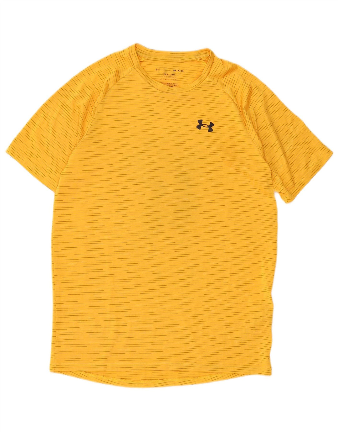 Maglietta da uomo Under Armour Top in poliestere a righe gialle piccole