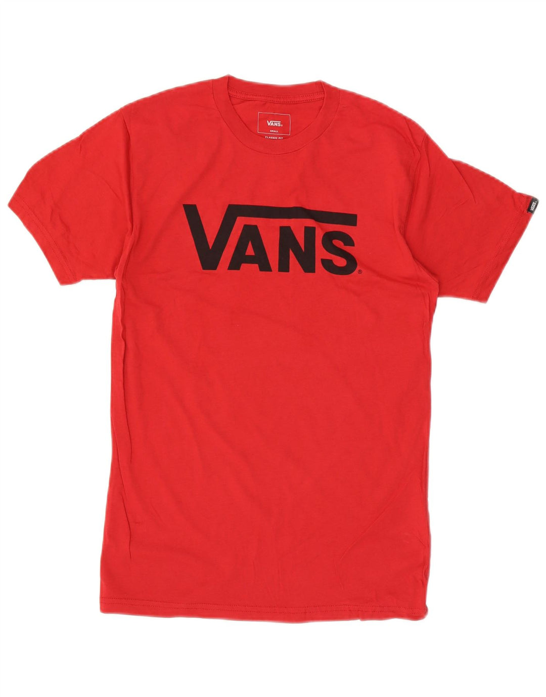 T-shirt grafica da uomo con vestibilità classica VANS, piccola, in cotone rosso