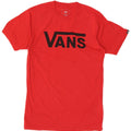 T-shirt grafica da uomo con vestibilità classica VANS, piccola, in cotone rosso