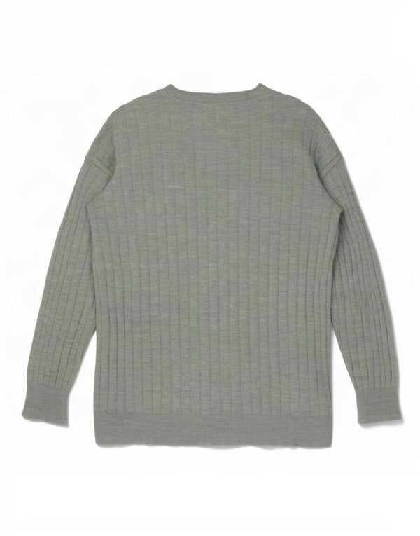 Maglione girocollo oversize da donna Zara UK 10 piccolo verde screziato