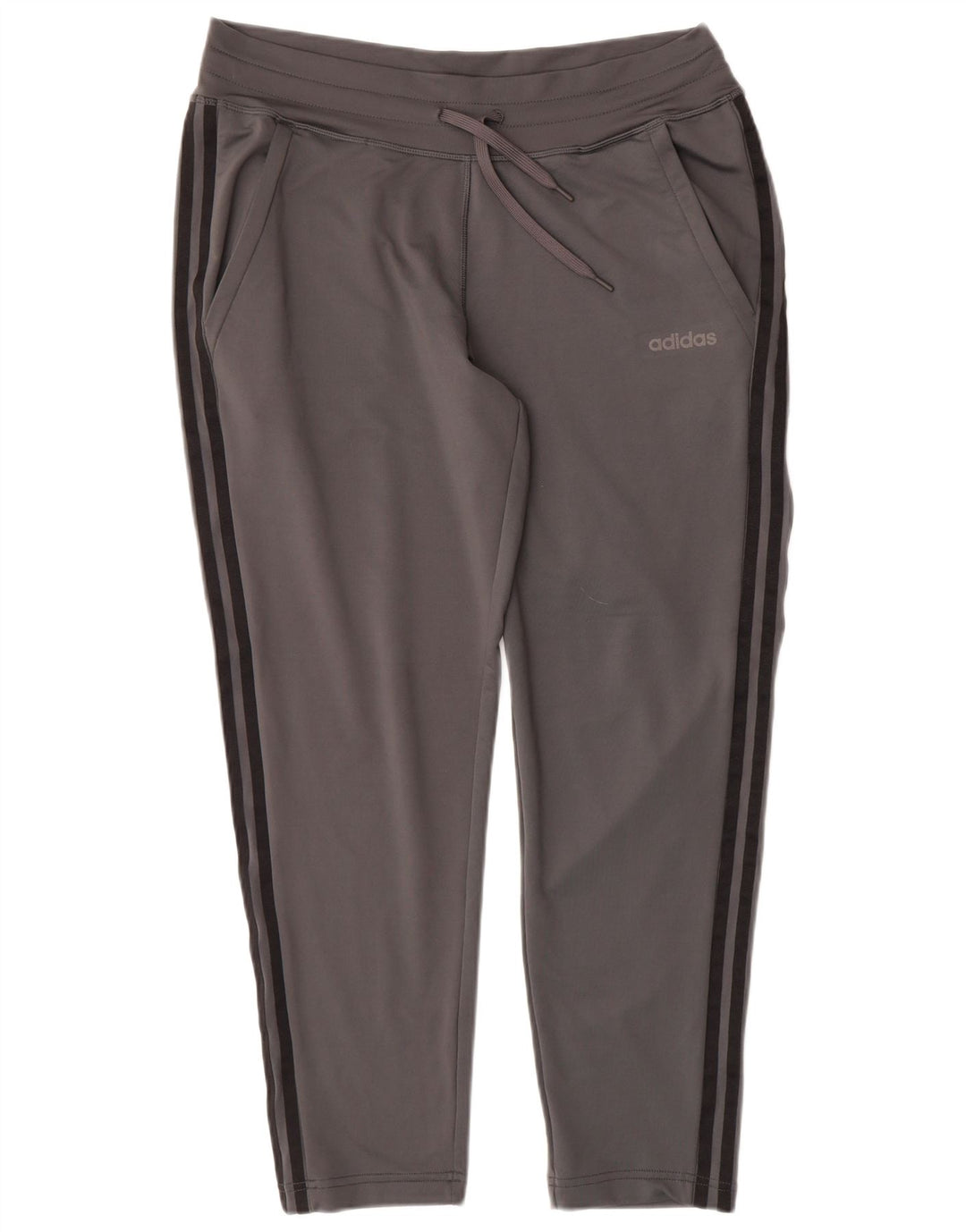 ADIDAS Womens Climalite Tracksuit Trousers UK 14 Medium  Grey Polyester