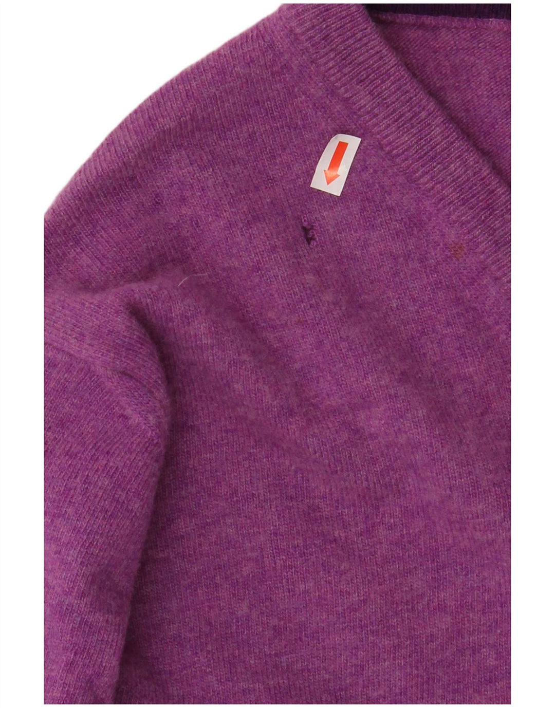 HARMONT & BLAINE Maglione da uomo con scollo a V piccolo in lana viola