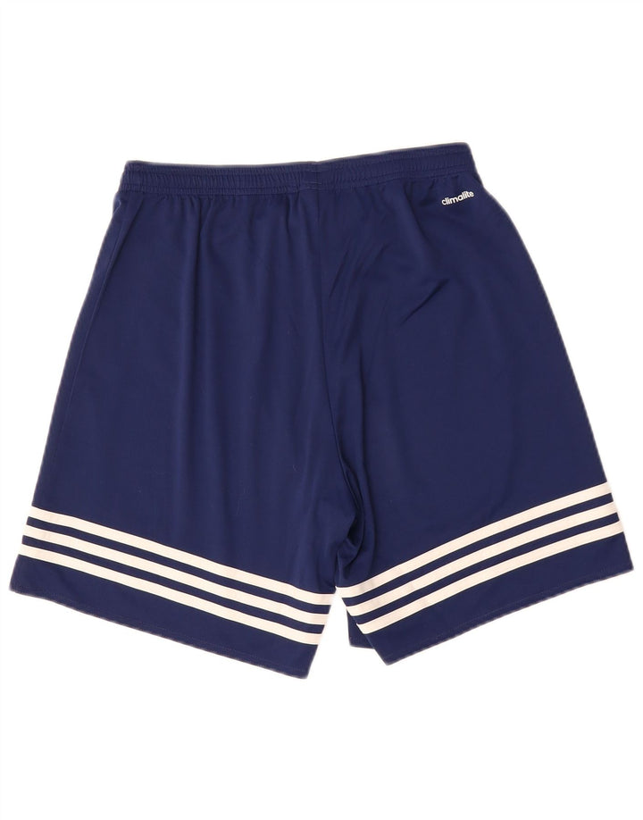 Pantaloncini sportivi ADIDAS da uomo Climalite medio poliestere blu navy