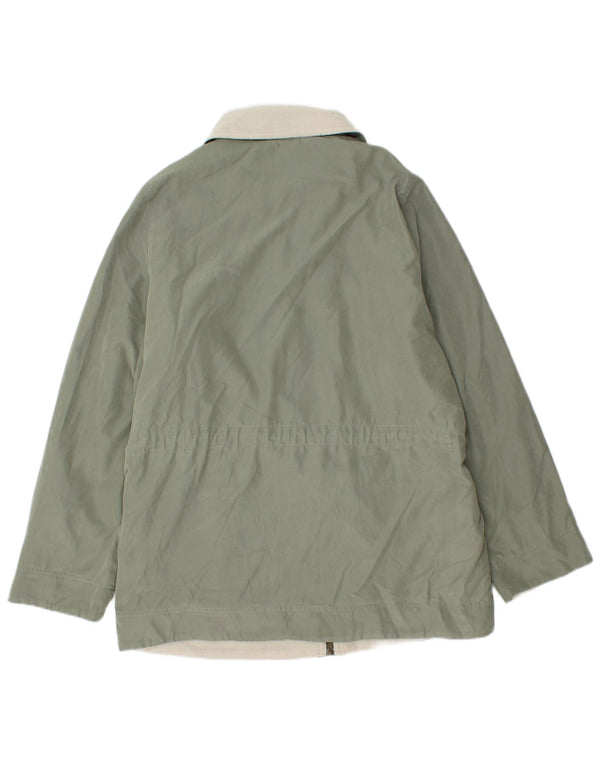 Giacca Parka Sherpa oversize da donna Marks & Spencer UK 14 Large Verde