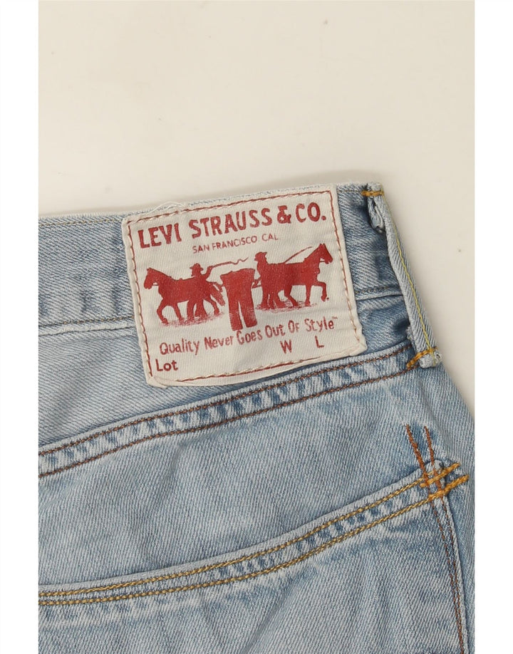 Pantaloncini di jeans Levi's 504 da uomo W32 in cotone blu medio