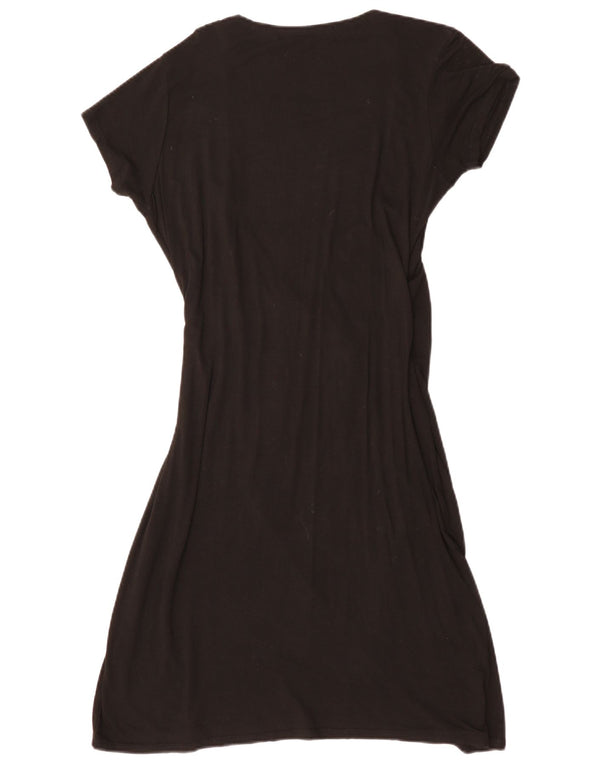 DESIGUAL Womens A-Line Dress UK 18 XL Black Paisley