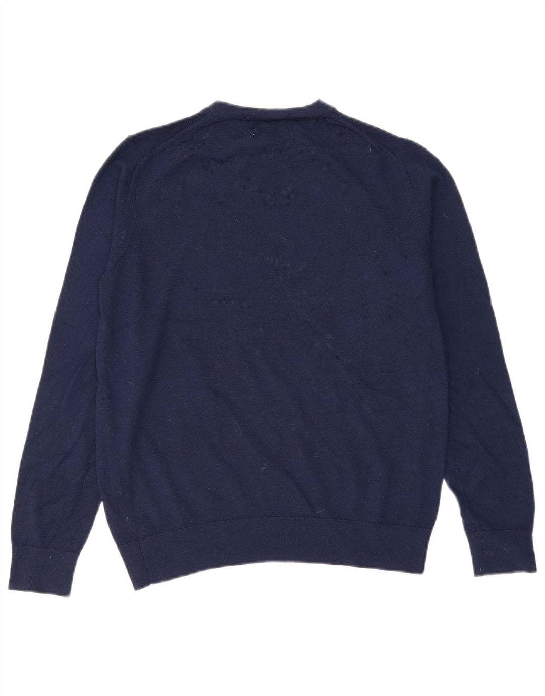 Maglione maglione girocollo da donna Marks & Spencer UK 10 piccolo blu navy
