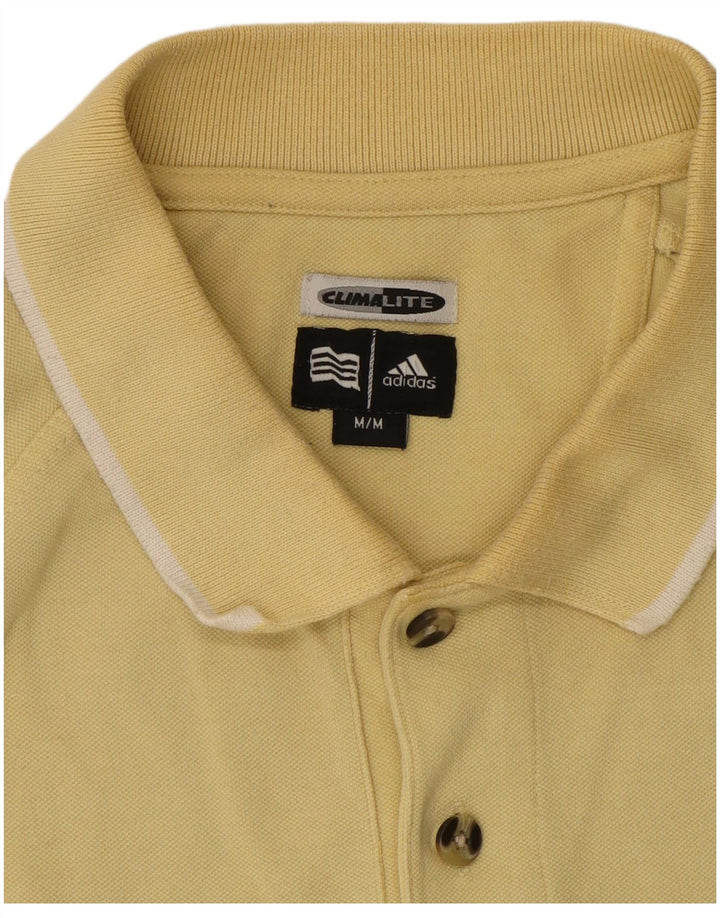 Polo Adidas Climalite da uomo di colore giallo medio