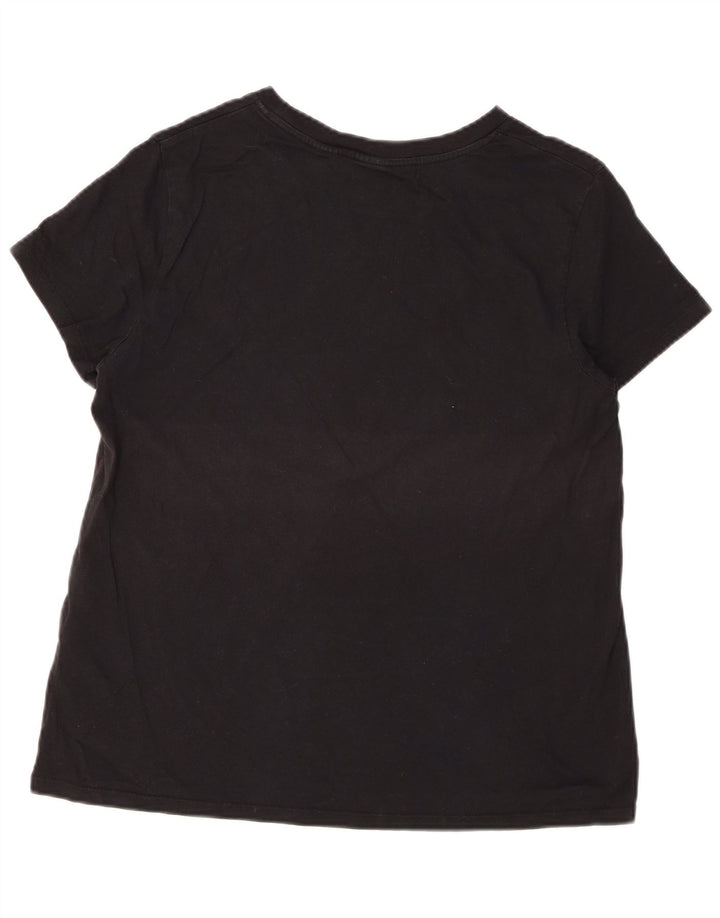 T-shirt da donna Levi's Top UK 16 grande cotone nero