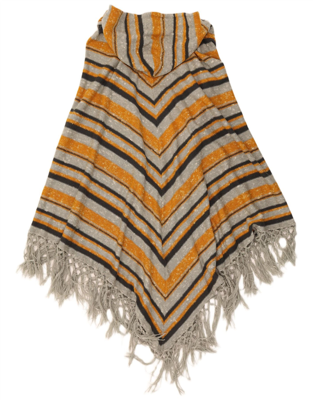 Maglione cardigan con cappuccio da donna vintage taglia unica a righe multicolori