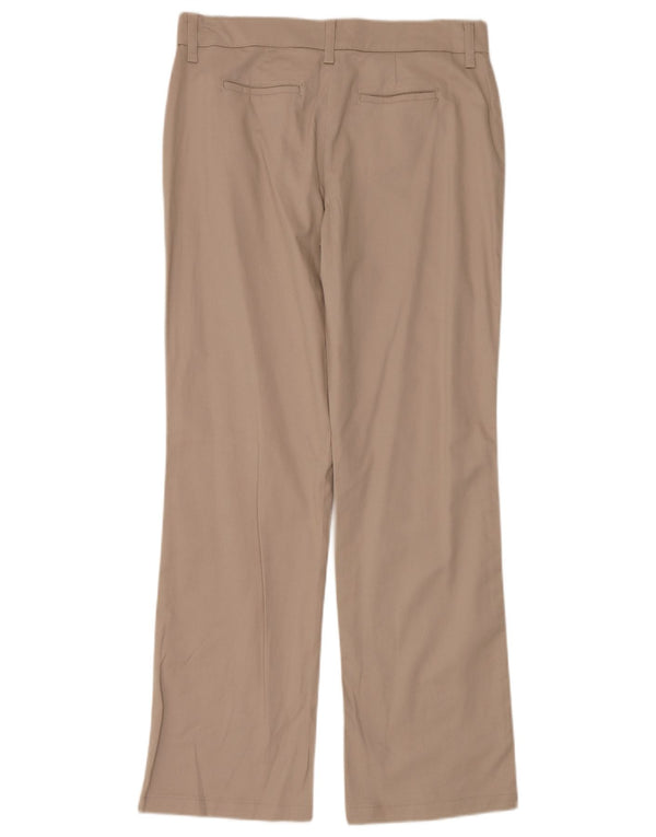 Pantaloni casual dritti da motociclista da donna Lee US 12 Large W36 L32 Cotone beige