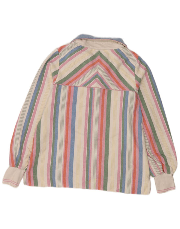 Joules Felpa da Donna con Zip Collo Maglione UK 8 Piccolo a Righe Multicolori