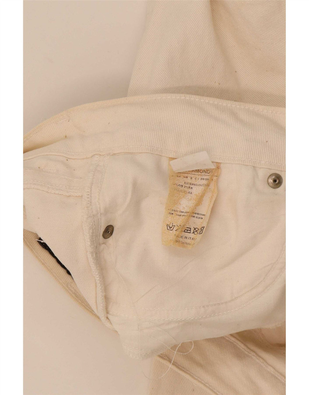 Jeans dritti da donna Richmond W29 L33 cotone bianco