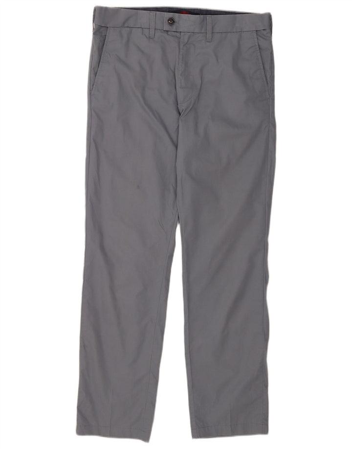 Pantaloni chino dritti da uomo Marks & Spencer W32 L31 cotone blu