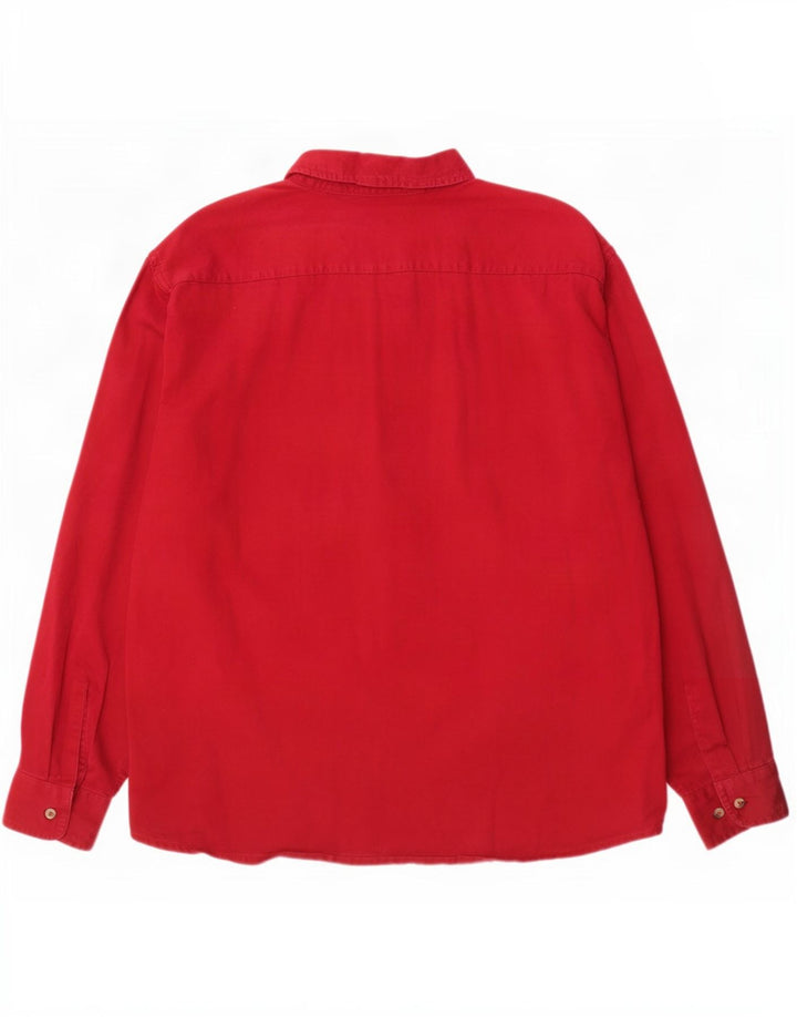 Camicia da uomo Wrangler XL in cotone rosso