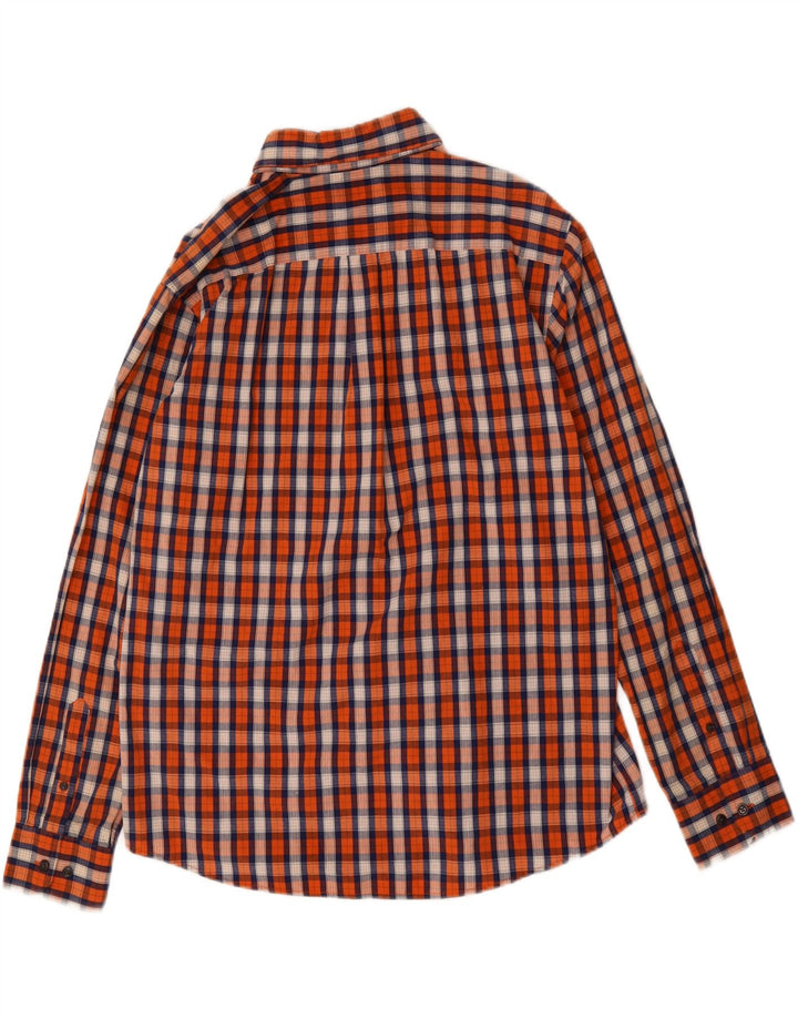 DOCKERS Mens Shirt Large Orange Check Cotton Vintage Dockers and Second-Hand Dockers from Messina Hembry 