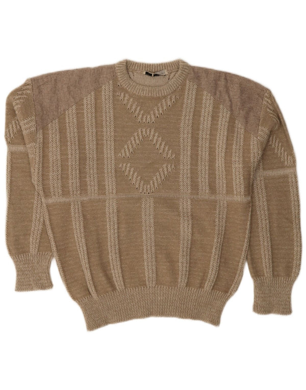 Oscar Forghieri Maglione girocollo da uomo a righe grandi verdi