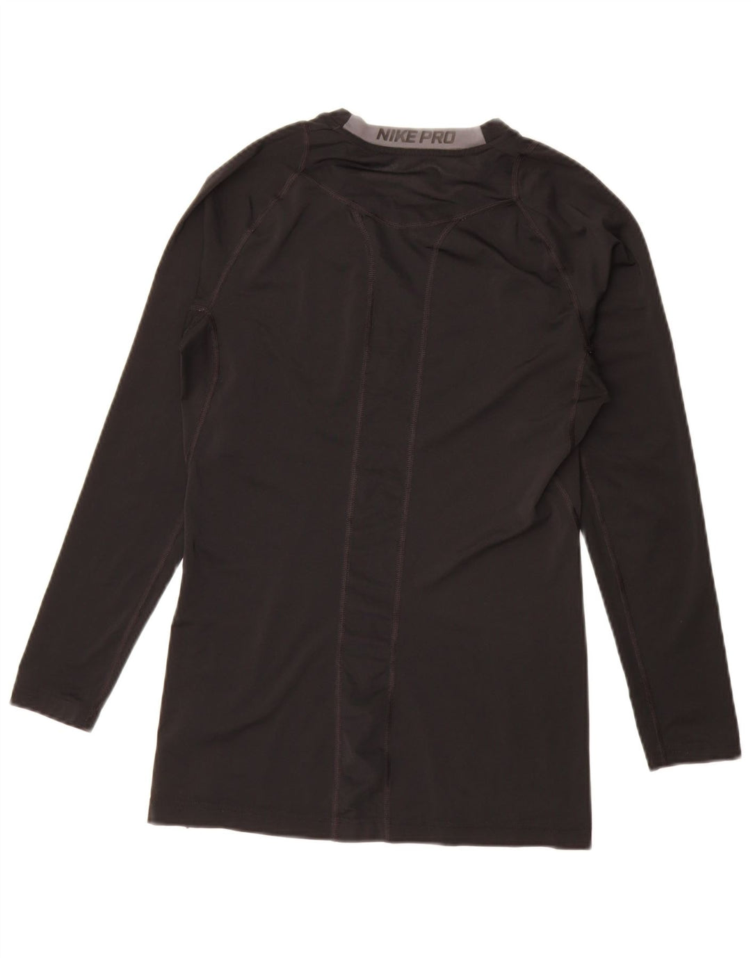 NIKE Top grafico da uomo Dri Fit a maniche lunghe in poliestere nero medio
